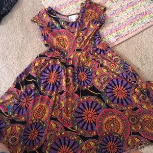 Silky patterned dress